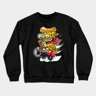 Slice of Pizza on a Hot Rod Crewneck Sweatshirt